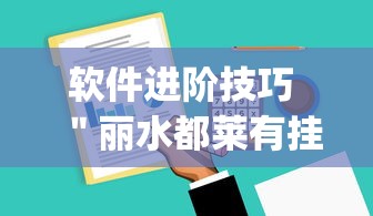 软件进阶技巧 ＂丽水都莱有挂吗”(太坑了果然有挂)