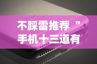 不踩雷推荐 ＂手机十三道有什么技巧”作弊挂(辅助外挂+