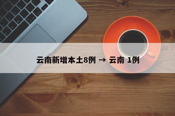 云南新增本土8例 → 云南 1例