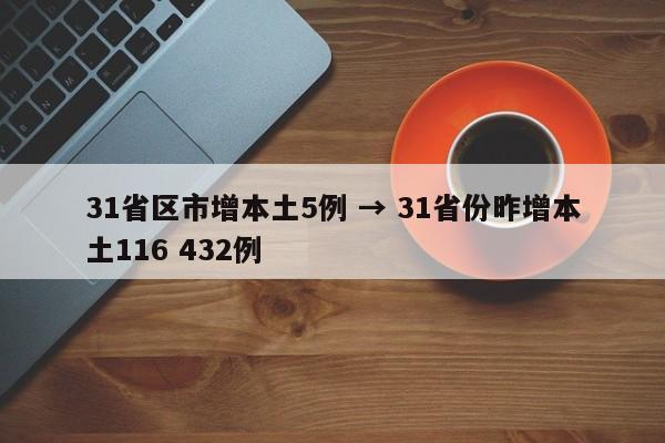 31省区市增本土5例 → 31省份昨增本土116 432例
